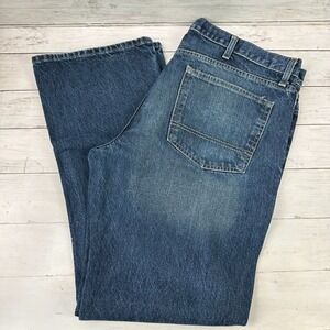 Arizona Jean Co Mens Sz 38x32 Original Boot Cut darker Blue Jeans Denim Workwear